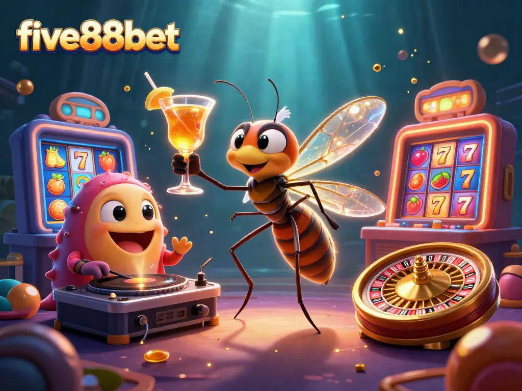 Experience the excitement of five88bet with vibrant casino characters and dynamic gaming elements.