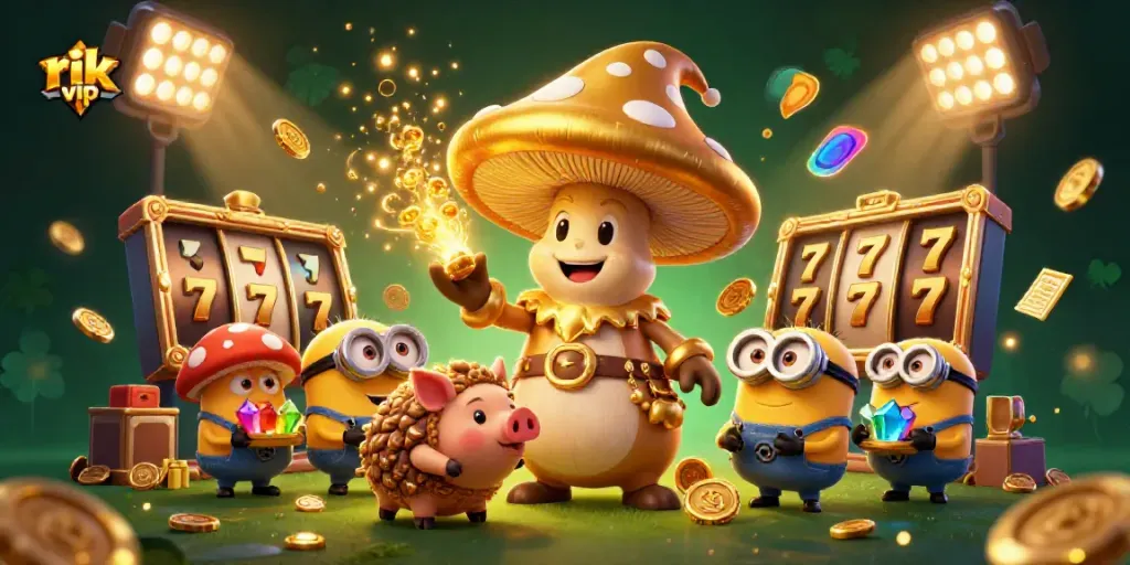 Experience the excitement of rik vip with immersive slot reels, golden magic, and charming characters.