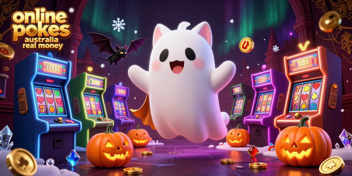 Spin to win with the best online pokies Australia real money in a ghostly casino adventure